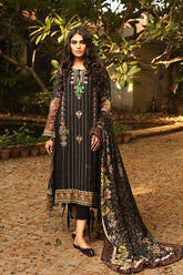 Ladies Un-Stitch 3Pc Embroidered Karandi AANGAN (AE-6604 B)